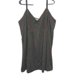 NWT Avenue Plus Black Polka Dots Cotton Nightgown Sleep Shirt Dress 22/24